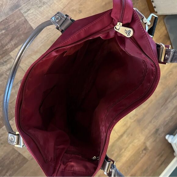 JM New York Bag Joy Mangano Burgundy Wine & Silver NWOT - Picture 6 of 16